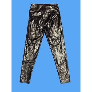 SPANX Dark Blue women’s Pleather Leggings Size Small